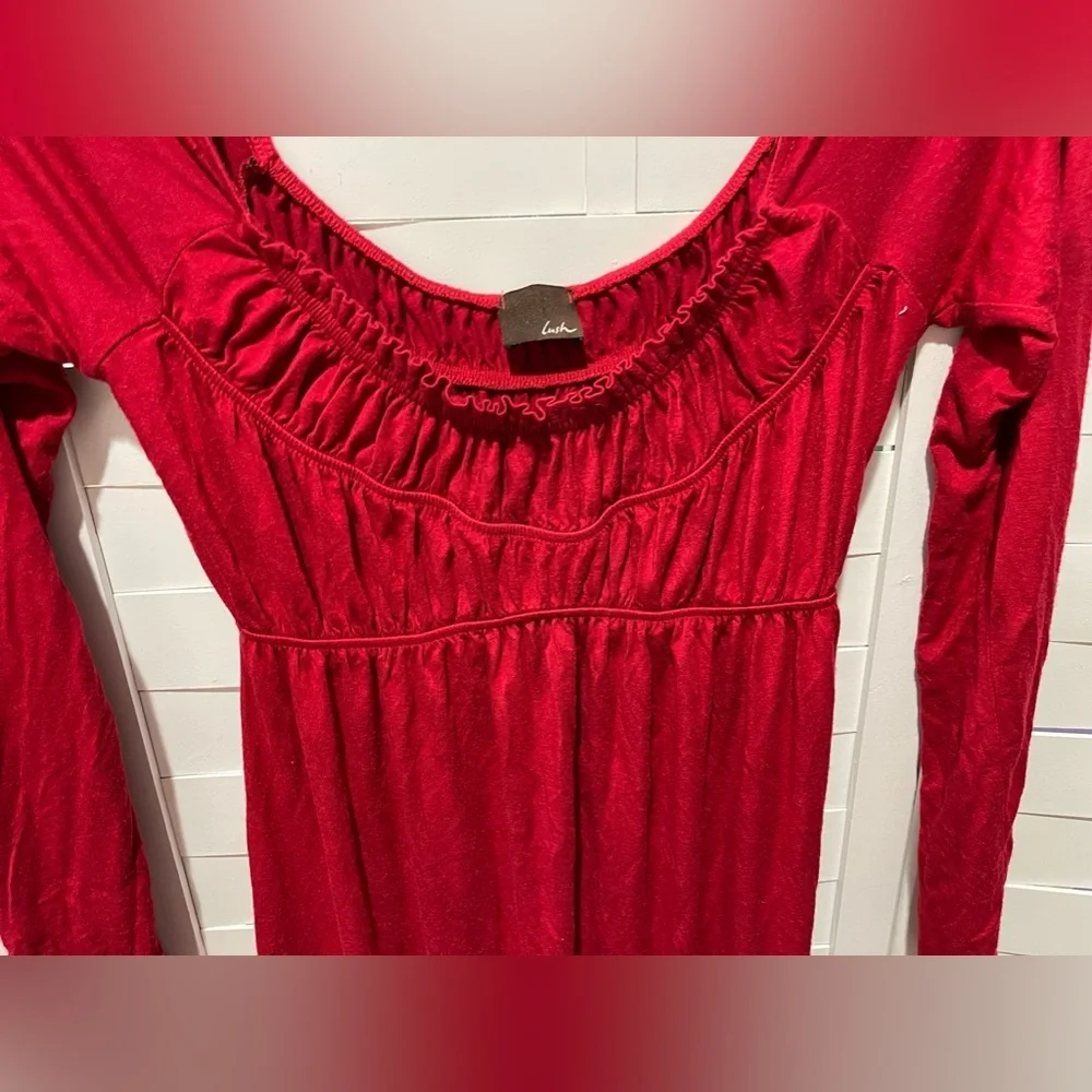 Lush Ruffle Mini Dress